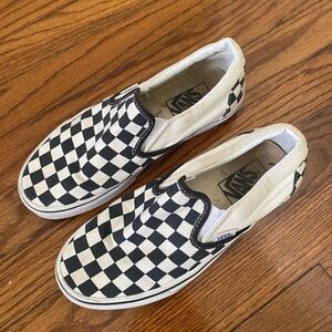 Checkered Slip On Vans